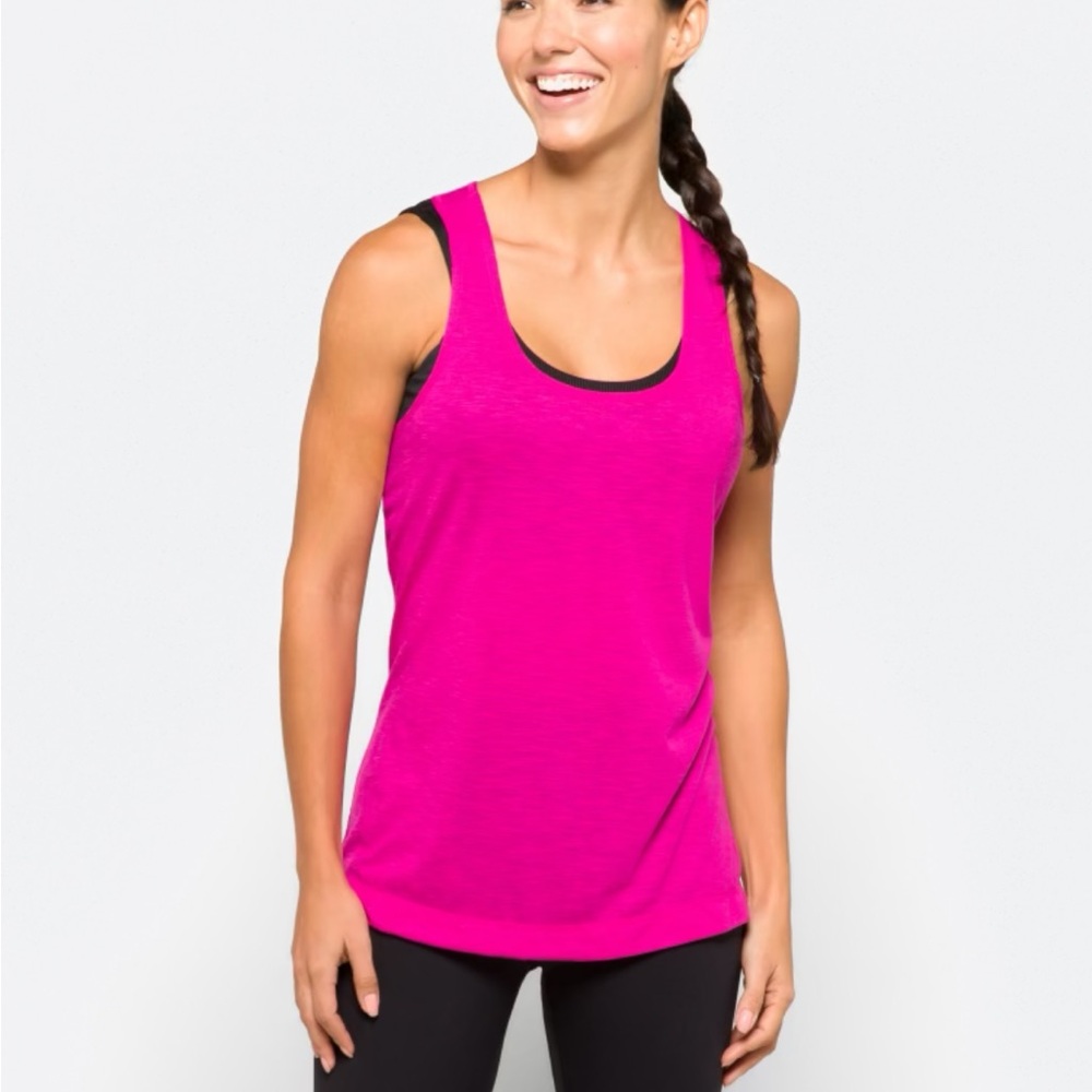 GAIAM Fuchsia Racerback Tank Top - Picture 2 of 2